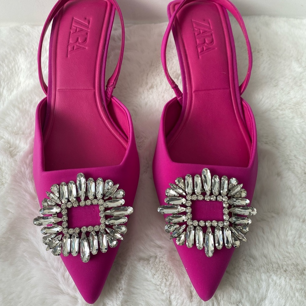 Gorgeous Amina Muaddi inspired heels (brand: Zara, size: 40)